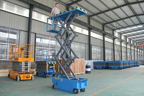 【物业清洁举升机登高作业平台唐山市液压机械启运四轮升降梯】- 